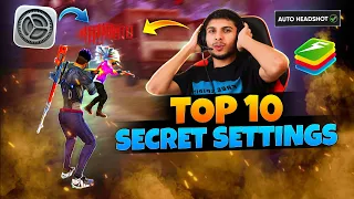 Top 10 Pro Settings for Free Fire on PC (Be a Pro Player Now) 🔥😱 | BLUESTACKS 5 | MSI