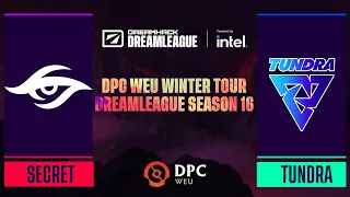 Dota2 - Tundra Esports vs Team Secret - Game 2 - DPC WEU Winter Tour - DreamLeague Season 16