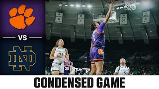 Clemson vs. Notre Dame Condensed Game | 2023-24 ACC Women's Basketball