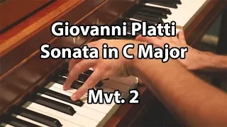 Keyboard Sonata in C Major by Giovanni Platti [Mvt. II]