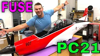 THE MASSIVE Skymaster PC-21 Fuselage joined - Cockpit completed