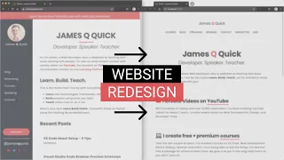 Complete Website Redesign - (Speed Up Video)