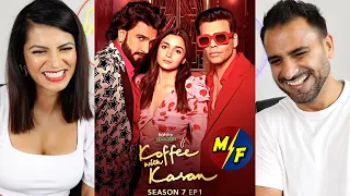 KOFFEE WITH KARAN | Season 7 - Ep 1 | ALIA BHATT & RANVEER SINGH Rapid fire REACTION!!!