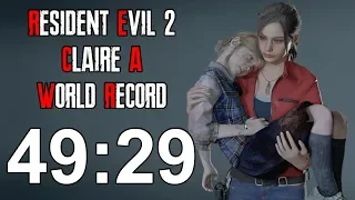 Resident Evil 2 Remake - Claire A Speedrun Former World Record - 49:29