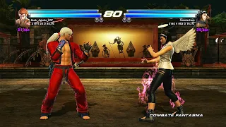 76_6 Hwoarang y Baek (Dante sk17) vs Jun y UNKNOWN ryona - Tekken Tag 2 - PS3 Offline