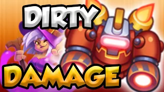 USE ROBOT NOW! - CRAZY DAMAGE FROM MAX ROBOT WITCH IN RUSH ROYALE!