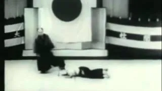 Ueshiba Morihei 1935 Asahi demonstration at real speed