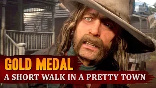 Red Dead Redemption 2 - Mission #40 - A Short Walk in a Pretty Town [Gold Medal]