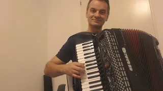 Eso Balic-  Svijet ucenja sviranja harmonike "Serbian Dance" -Boban Prodanovic -usporeno
