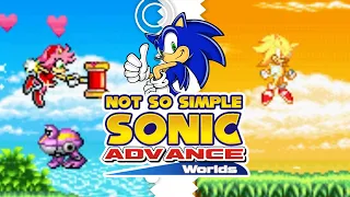 Not so Simple Sonic Advance Worlds (v1.2.3 Update) ✪ Walkthrough ft. All Characters (1080p/60fps)