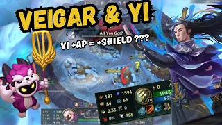Veigar Arena but my duo Yi with 1600 AP more than me???? League of legends Arena 2v2v2v2 @TTran2905