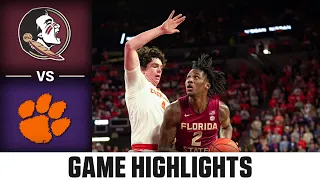 Florida State vs. Clemson Game Highlights | 2023-24 ACC Men's Basketball