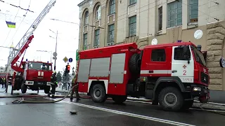 Харків: у центрі міста локалізовано пожежу в будівлі з офісними приміщеннями