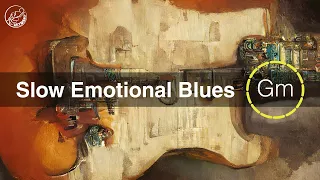 Slow Emotional Blues Backing Track in G Minor