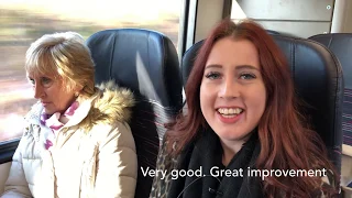 Customers' reactions to brand new trains on the Ipswich-Felixstowe line