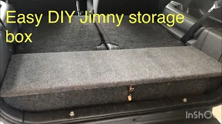 How to make a Suzuki Jimny DIY boot storage box