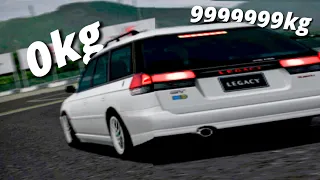 You can now make any car weigh anything on Gran Turismo 4
