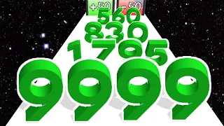 Number Stack - Number Run 3D, Max Level Gameplay Part 3 #asmrgameplay #levelup #satisfyingasmr