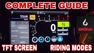 2020 Honda Africa Twin DCT | TFT Intrument Cluster Guide | Touchscreen | Riding Modes | Dashboard