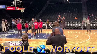 📺 Jordan Poole (+Juan Toscano-Anderson) workout/3s at Warriors pregame b4 Brooklyn Nets [latepost]