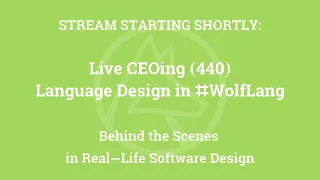 Live CEOing Ep 440: Language Design in Wolfram Language [Confirm, LocalObject, Module & More]