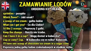 Angielski na lodach - Zamawianie i kupowanie lodów w lodziarni po angielsku | Ordering Ice Cream