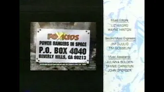 Fox Kids Power Ranger in Space Sweepstakes Promo 1998