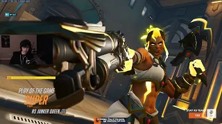 23K DMG! POTG! SUPER JUNKER QUEEN + ZARYAGAMEPLAY OVERWATCH 2 SEASON 9