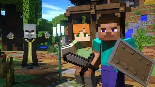 Alex and Steve Life The Woodland Mansion Minecraft Animation