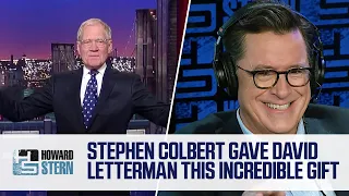 Stephen Colbert Sent David Letterman This Gift When He Took Over “The Late Show” (2018)