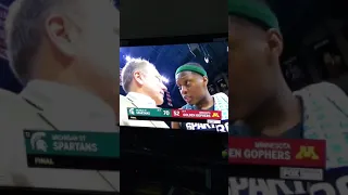 Tom Izzo Telling Cassius Winston About Kobe Bryant's Death on Live TV