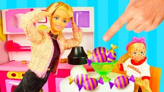 Штеффи переела сладкого! 😮😭 Игры в куклы Барби для девочек