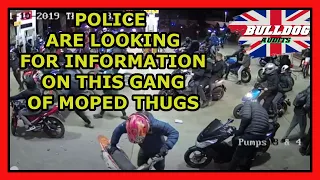 Police Release CCTV Images of Large Scale Moped Gang Public Disorder at Wythenshawe Petrol Station