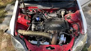 Gt45 civic 800hp h22 first drive