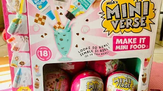 UnBox 8 MGA Mini Verse | Make It Mini Food | Diner Series 1 | 18 to Collect