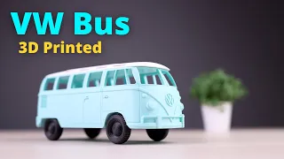 3D Printed Volkswagen Bus - VW T1 Model from 70s