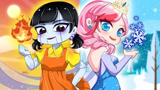 Squid Game Doll vs Frozen Anna ( Let it go song ) | Gacha Club | Ppg x Rrb Gacha Life