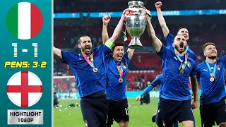 Italy vs England 1-1 (Pens 3:2) Highlights & Goals - Euro 2020 Final
