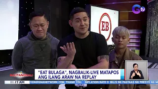 "Eat Bulaga", nagbalik-live matapos ang ilang araw na replay | BT