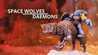 Space Wolves vs Chaos Daemons - A 10th Edition Warhammer 40k Battle Report