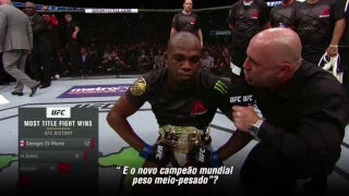 UFC 214: Entrevista no octógono com Jon Jones