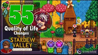 55 Quality of Life Upgrades with Stardew Valley 1.4 Update Showcase | Better Interface and Gameplay