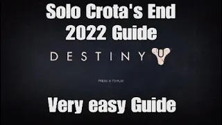 How to solo Crota's End 2024 Super easy guide