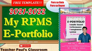 RPMS Portfolio 2022 with MOVs and Annotations (Free Template)