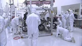 Mars Rover Curiosity Gets its Wheels