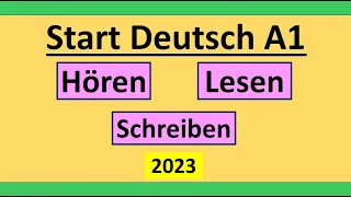 Start Deutsch A1 Hören, Lesen und Schreiben modelltest mit Lösung am Ende || Vid - 179