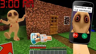 QUIEN LLAMO A BEBE PECHOCHIN A LAS 3 AM 😱😨¿EL HOMBRE DE LA VENTANA? - MINECRAFT TROLL + ROLEPLAY