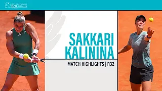 Maria Sakkari - Anhelina Kalinina | ROME R32 - Match Highlights #IBI24