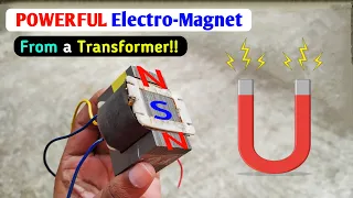 Hacking a Transformer into a POWERFUL ElectroMagnet