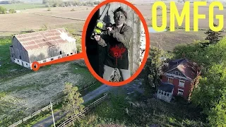 you won't believe what my drone caught on camera at the Texas Chainsaw Massacre House / Leatherface!